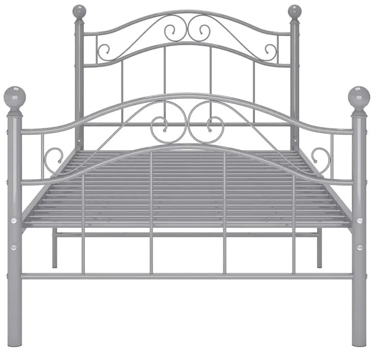 Szara metalowa szafka nocna 100x200 cm B9-H61