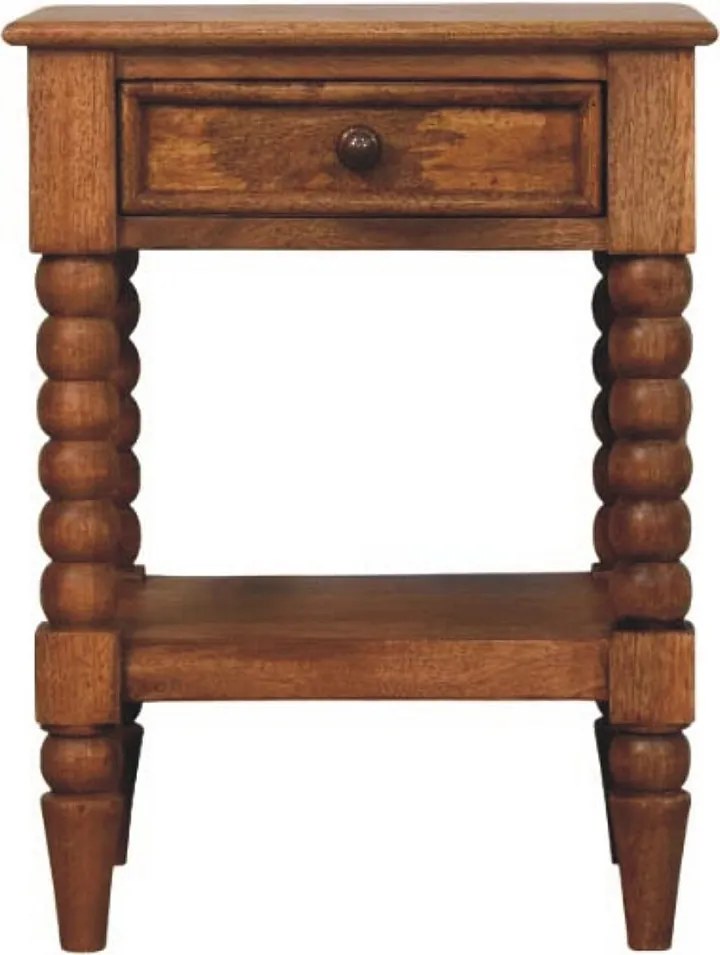 Artisan Furniture Lite drewno Szafka Nocna z Tocznymi Nóżkami