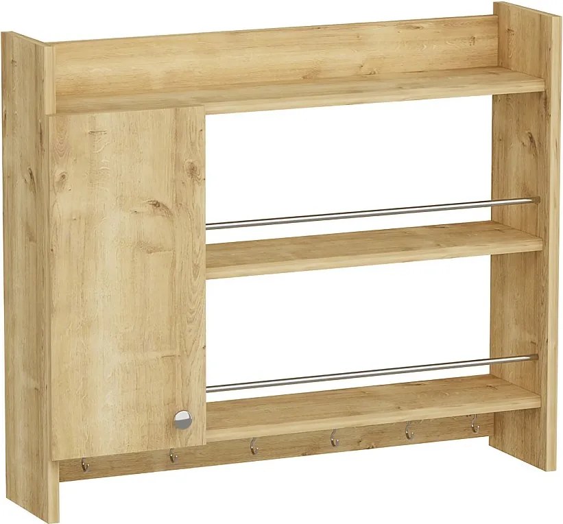 Półka kuchenna DIONYSOS - jasny naturalny kolor, 72x19,6x85