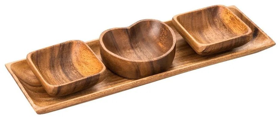 Miski do serwowania z tacą Kora – Premier Housewares