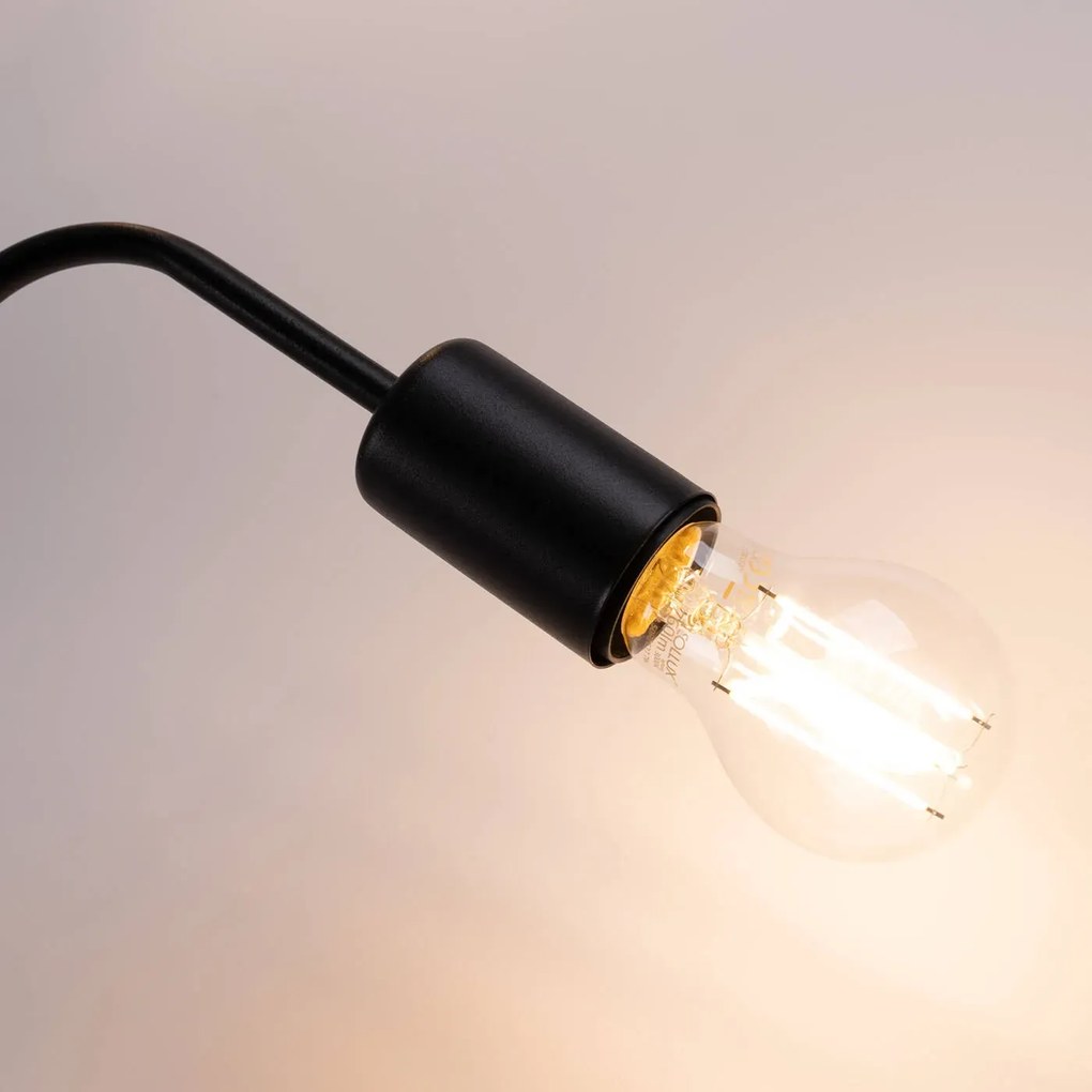 Żyrandol VECTOR 4 czarny SOLLUX LIGHTING
