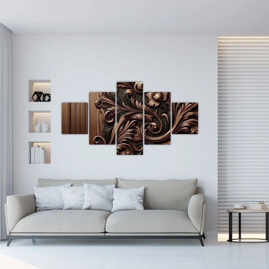 Obraz - Wzór z drewna (125x70 cm)