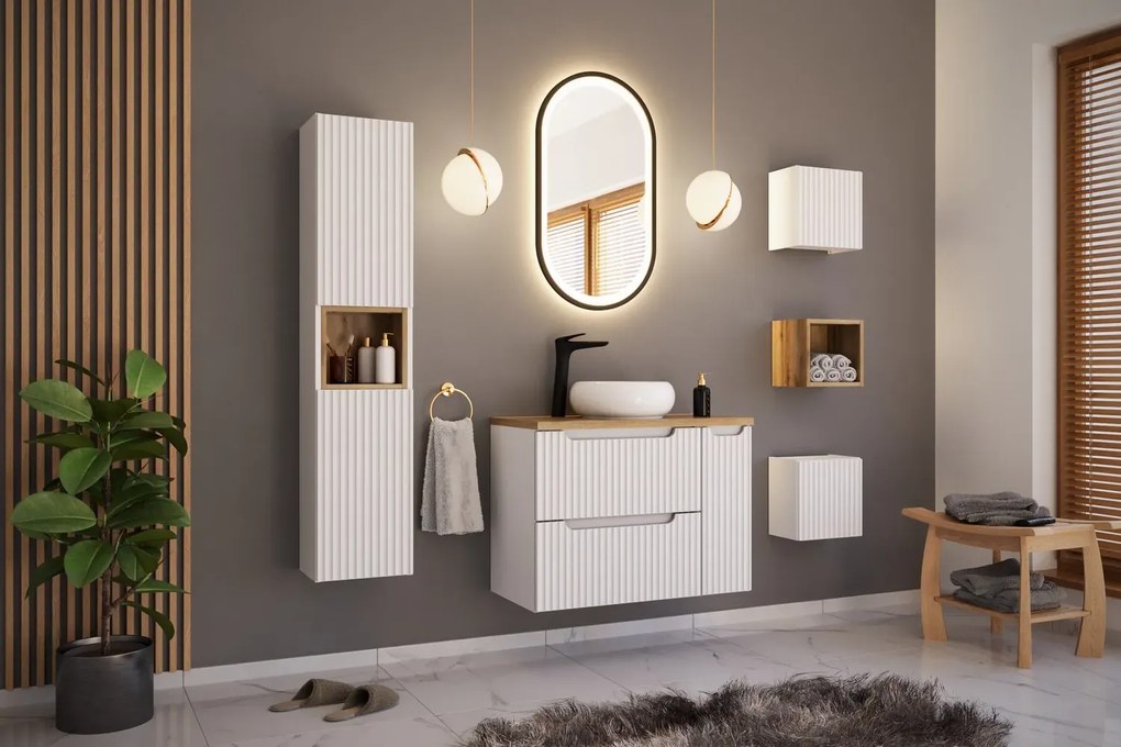 Szafka pod umywalkę NOVA WHITE 82-80-2D 80cm biała COMAD