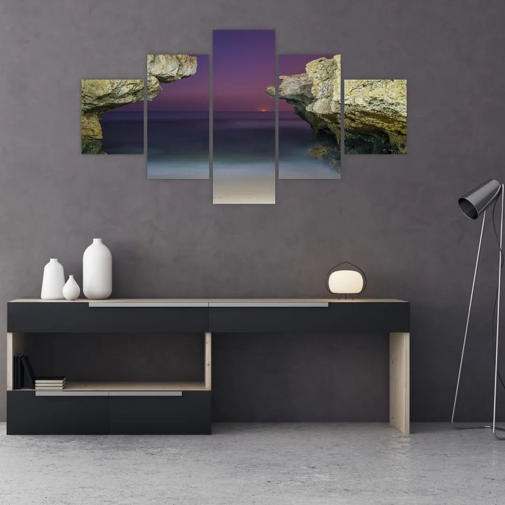 Obraz - klif morski (125x70 cm)