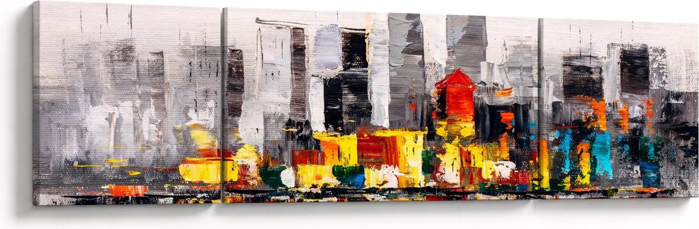 Obraz - Obraz przedstawiający duże miasto (170x50 cm)