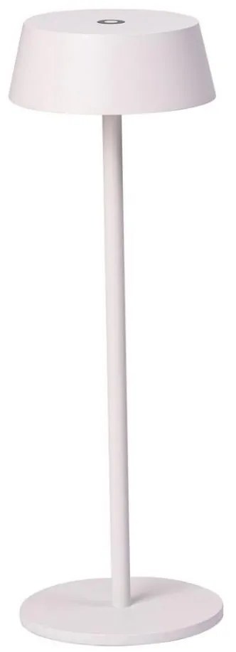 Azzardo AZ5334 - LED zewnętrzna lampa ładowalna 2W/5V IP54 biała, ściemnialna