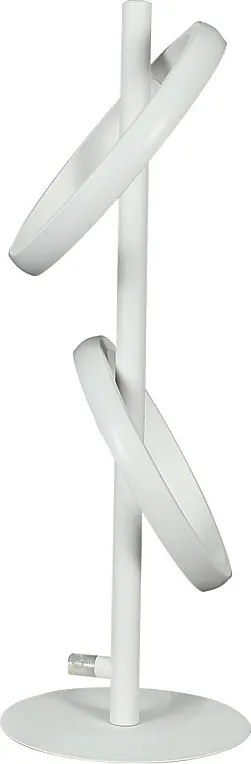 NETTLIFE Lampa stołowa LED Nowoczesna lampa biurkowa w kształcie pierścienia, obrotowa do salonu