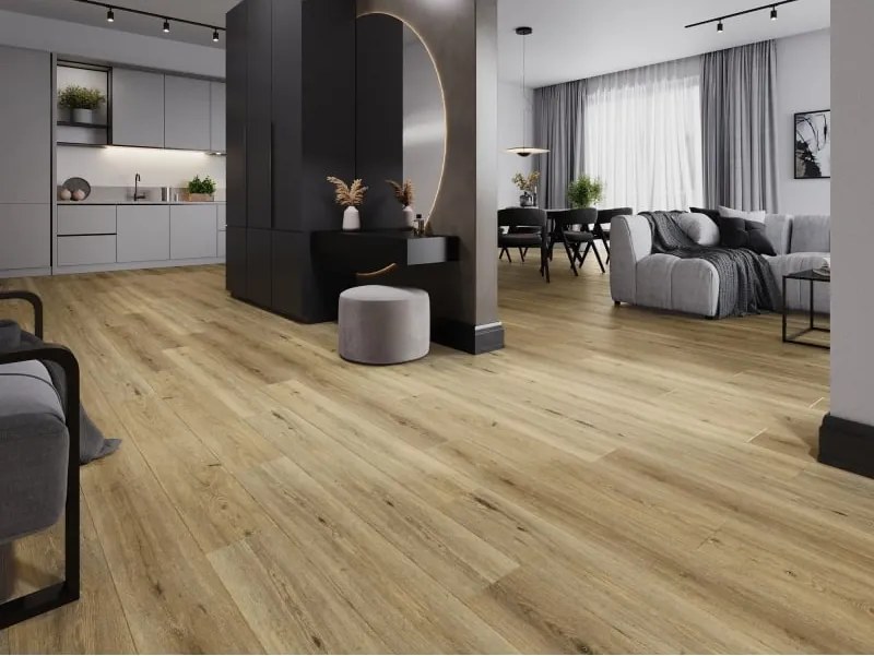 Mexen Sanford próbka paneli winylowych SPC 6,5 mm, podkład IXPE 1,5 mm, 4 V-Fuga, Dąb - F1059-S