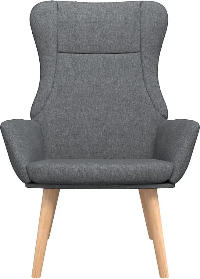 Ciemnoszary tapicerowany fotel wypoczynkowy H3-M80