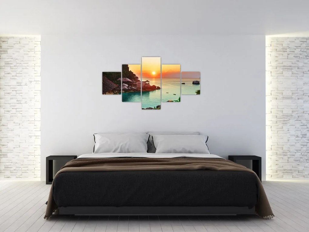 Obraz pięknej plaży (125x70 cm)