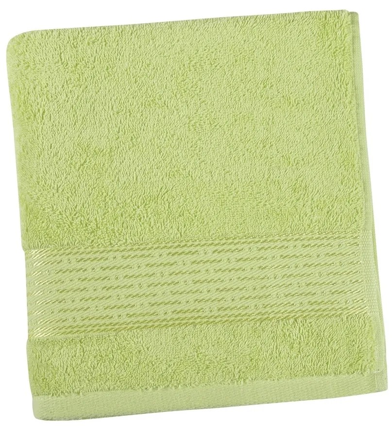 Bellatex Ręcznik Kamilka Pasek jasnozielony, 50 x 100 cm
