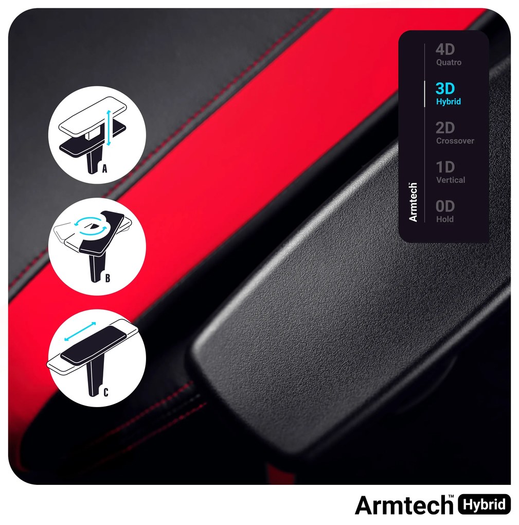 Fotel gamingowy Diablo X-Horn 2.0 Normal Size, czarno-czerwony