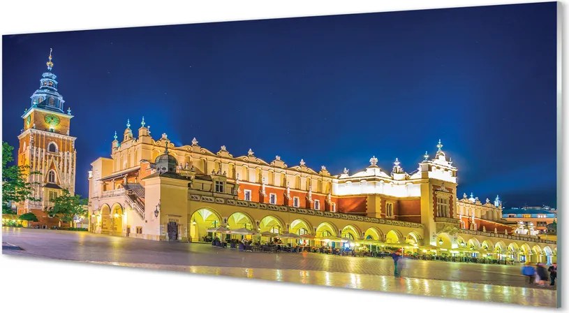 Panel Szklany Nocne Sukiennice w Krakowie