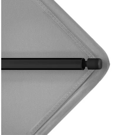 KNIRPS APOLL  BLACK 240 x 240 cm - parasol ogrodowy : Kolor parasola - Jasnoszary