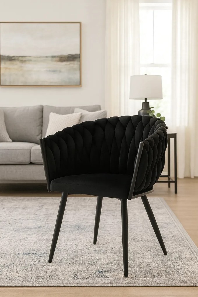 Welurowe jasnoszare metalowe krzesło z podłokietnikami W5-E38