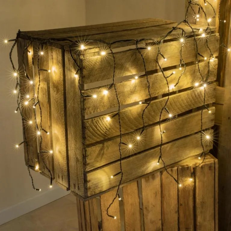 diLED świetlny deszcz - 180 LED, ciepły biały