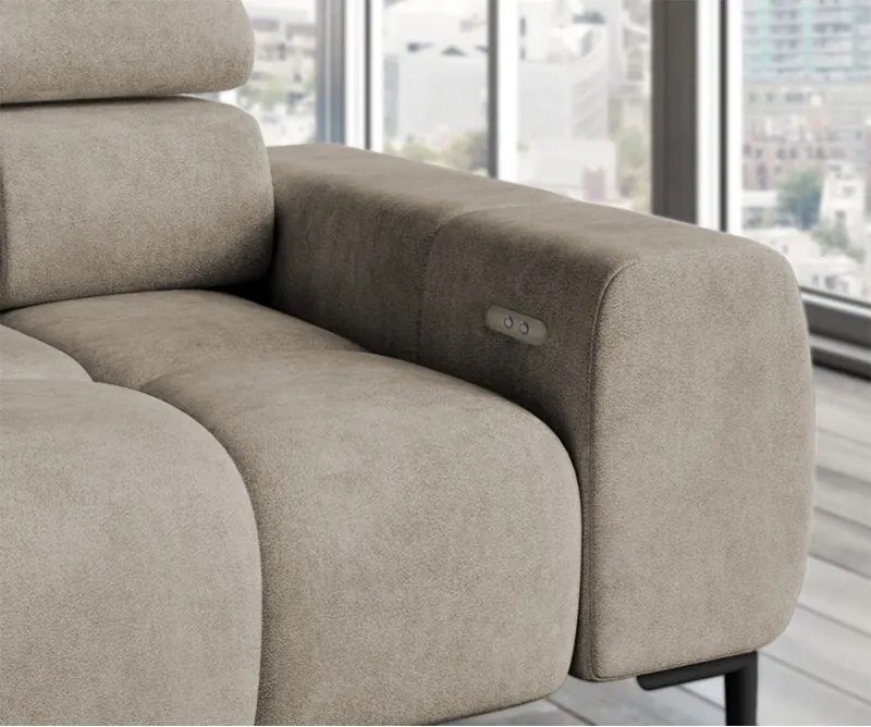 Narożnik PLAZA L z elektryczną regulacją siedziska WERSAL