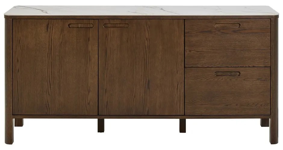 Brązowa komoda w dekorze dębu 160x75x40 cm Southampton – Actona