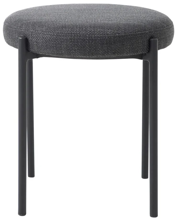 Ciemnoszary metalowy stołek Pelican – Unique Furniture