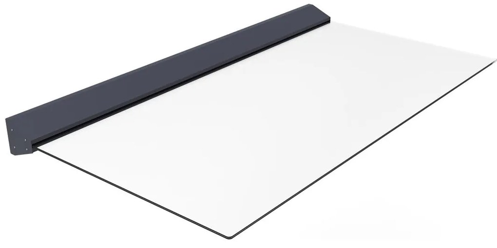 Daszek nad drzwi z aluminium szer. 120 x gł. 90 cm z oświetleniem LED - LUXAMA