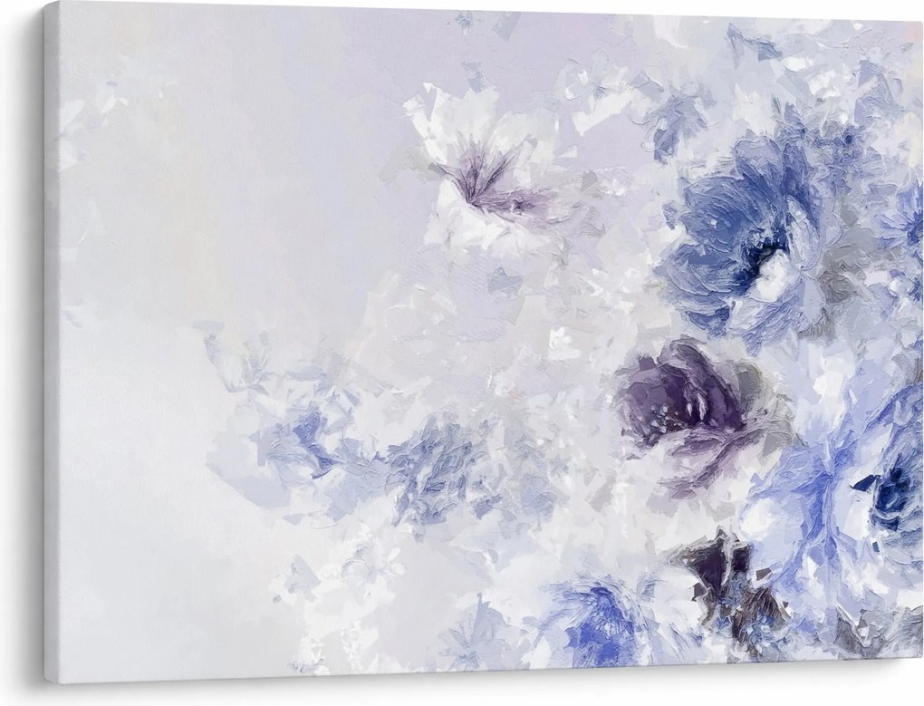 Obraz - Kwiaty, teksturowane malarstwo (70x50 cm)