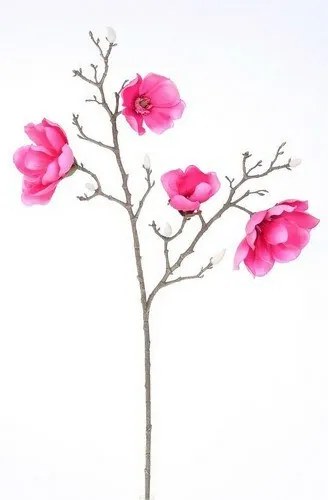 Sztuczna kwiat Magnolia różowy, 86 cm