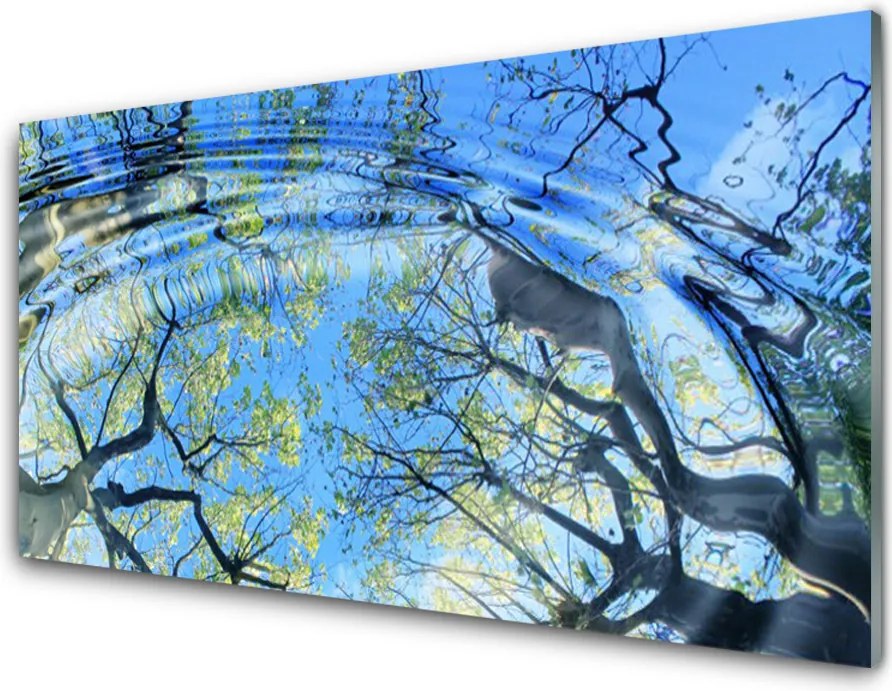 Panel Kuchenny Odbicie Lasu W Wodzie