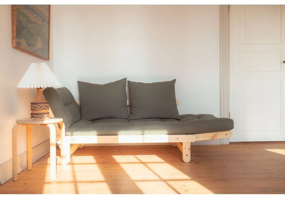 Sofa rozkładana Karup Design Beat Natural Clear/Grey