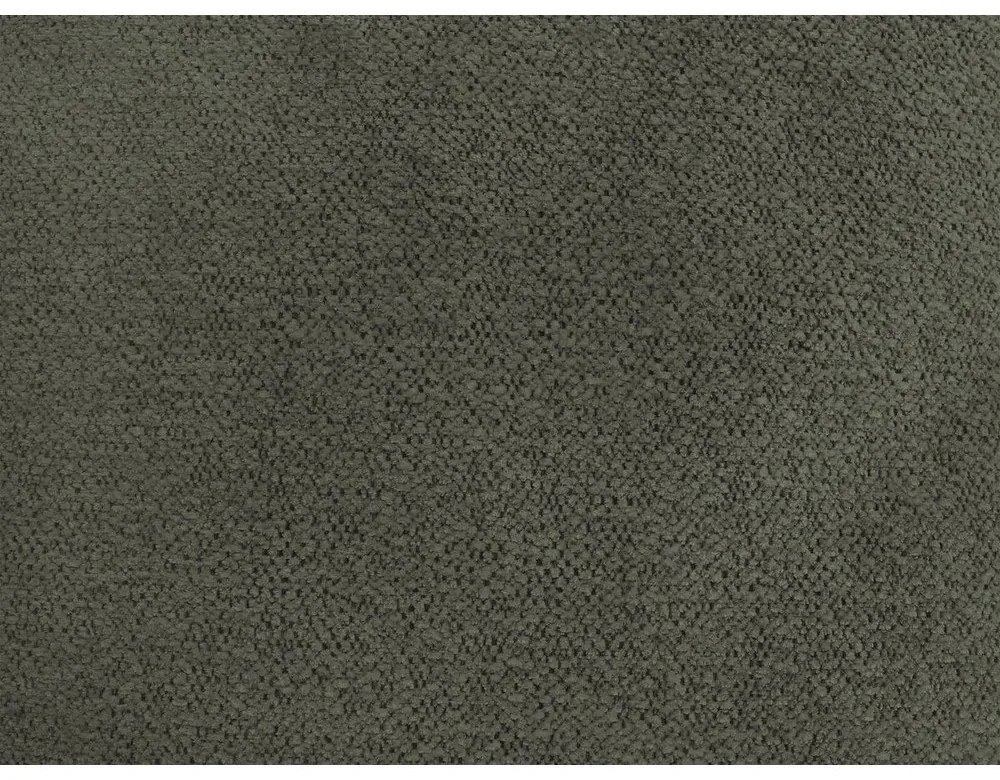 Rozkładany/ze schowkiem narożnik z tkaniny szenilowej (prawostronny/z szezlongiem) w kolorze khaki Roxelane – Bobochic Paris