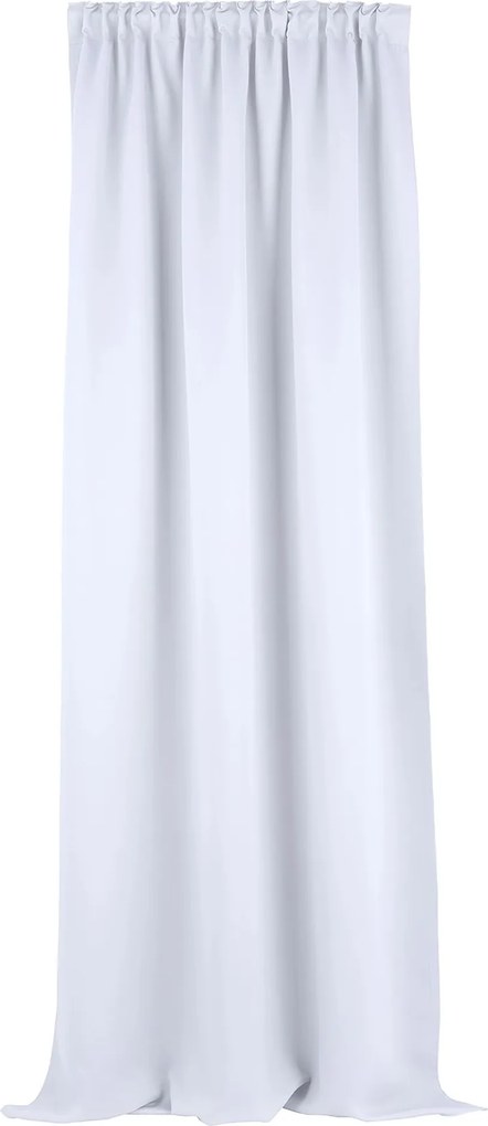 Zasłona zaciemniająca na taśmie marszczącej stalowa biel 140 x 280 cm 1 szt.