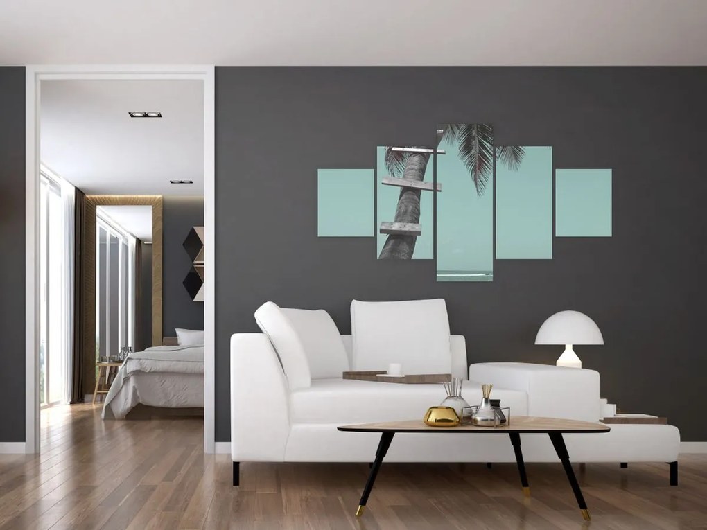 Obraz - Palma na Karaibach (125x70 cm)