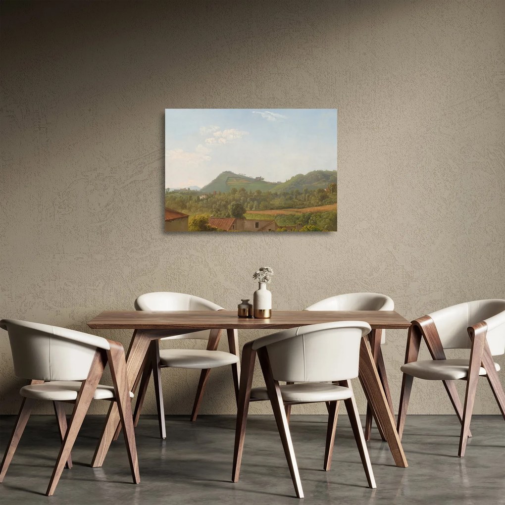 Obraz na szkle - Simon Denis, View Near Naples, reprodukcje (70x50 cm)