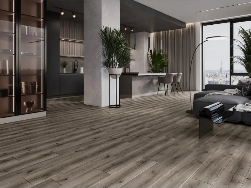 Mexen Sierra Vista panele winylowe 1240 x 182 mm SPC 6,5 mm, podkład IXPE 1,5 mm, 4 V-Fuga, Dąb - F1004-1240-182-505-4V1-01