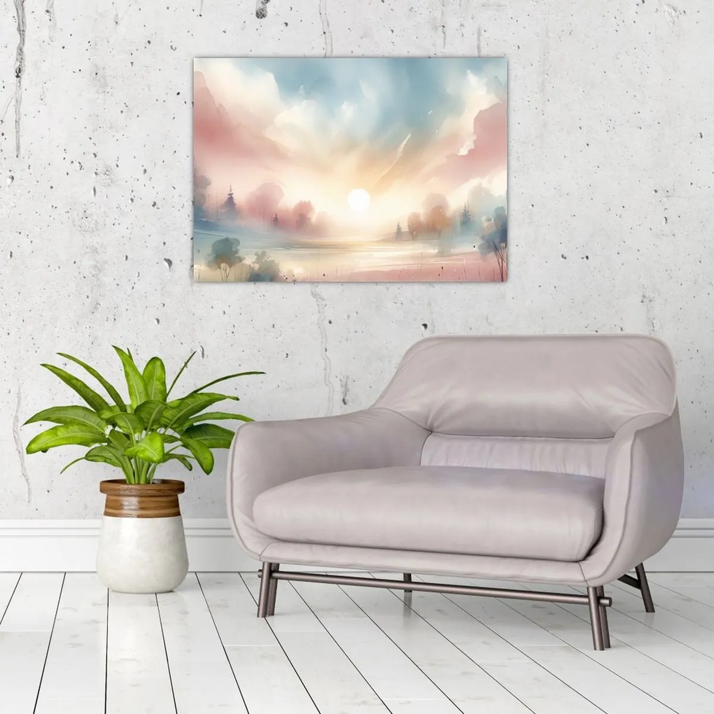 Obraz na szkle - Elegancki krajobraz (70x50 cm)