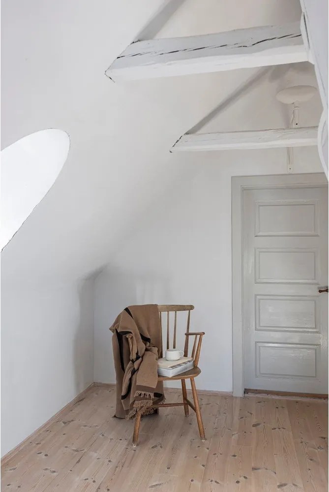 Jasnobrązowy koc 130x175 cm Shadow – Mette Ditmer Denmark