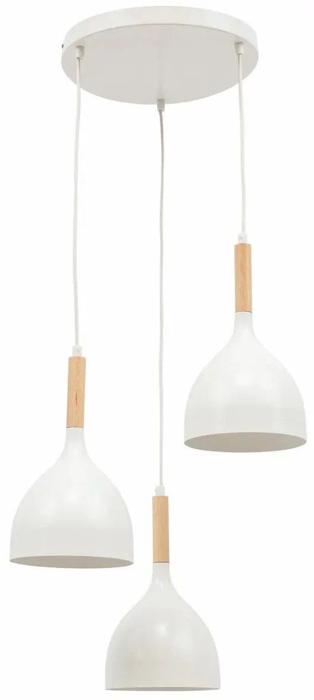 Lampa wisząca WOLDES II biała ELTAP