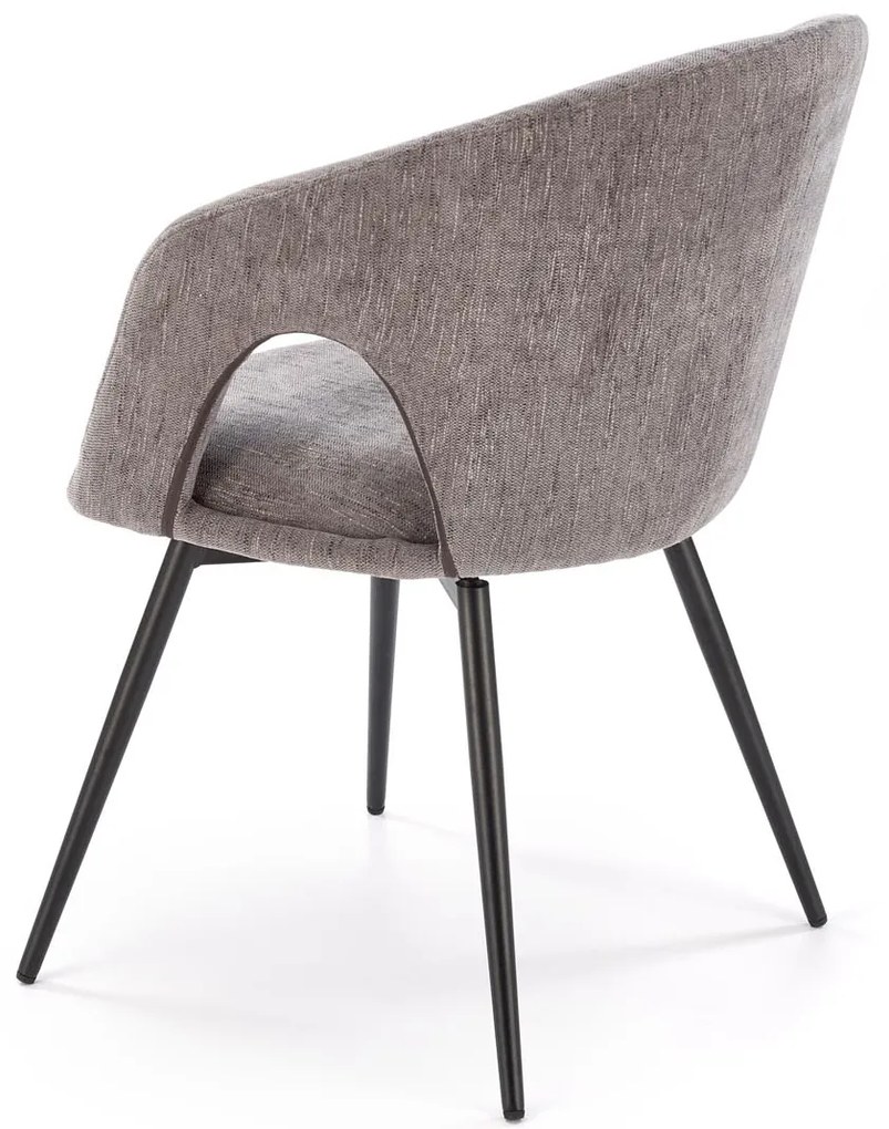 Krzesło popielaty obrotowe, K550 nowoczesne, do jadalni, salonu, biura