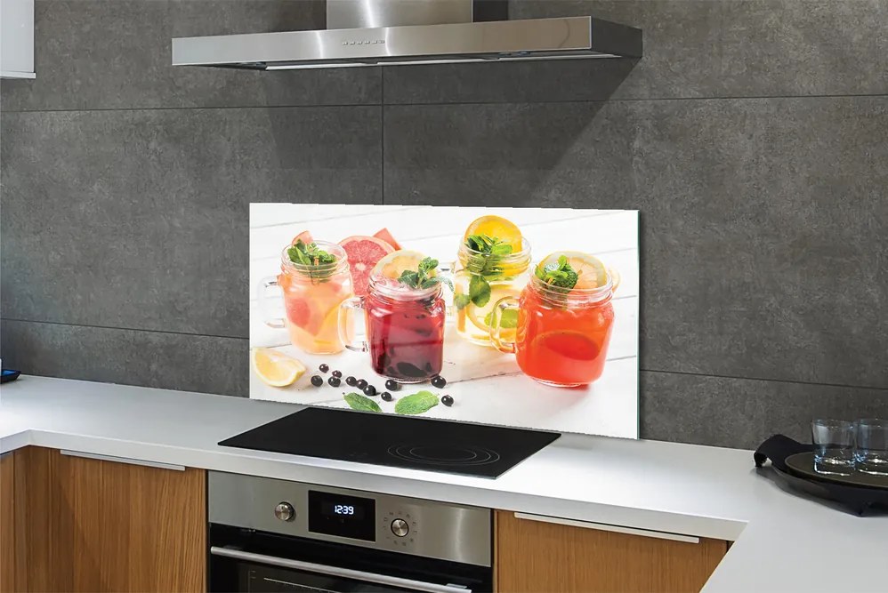 Panel szklany do Kuchni Orzeźwiające Drink Cytrusowe