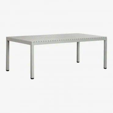 Prostokątny Stół Ogrodowy 210x100 Cm Z Aluminium Marti Zielony Lauerl - Sklum