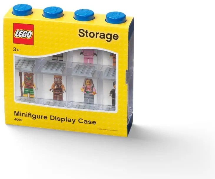 Niebieski pojemnik kolekcjonerski na 8 mini figurek LEGO®