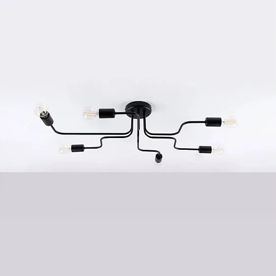 Żyrandol VECTOR 6 czarny