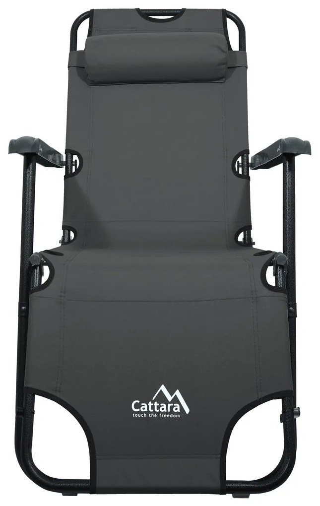 Cattara 13513 Leżak składany Comfort, antracyt, 155 x 61 cm