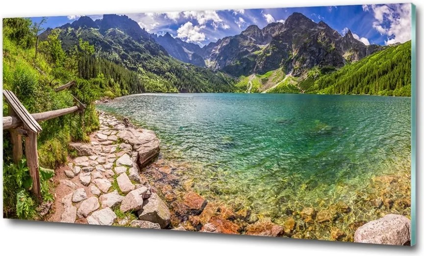 Foto obraz szklany Morskie oko Tatry