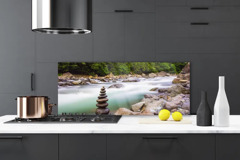 Panel Szklany Dziki Potok w Górskim Lesie