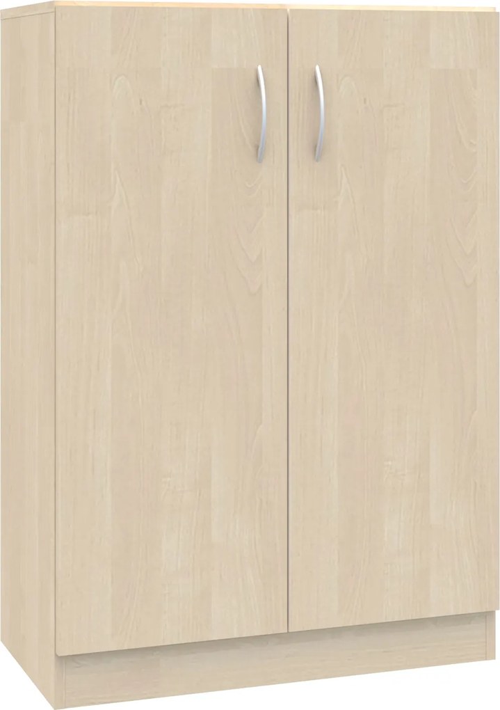 Dwudrzwiowa szafka biurowa na klucz Simple, 80x40x120,5 cm, index 80-3P-2F3