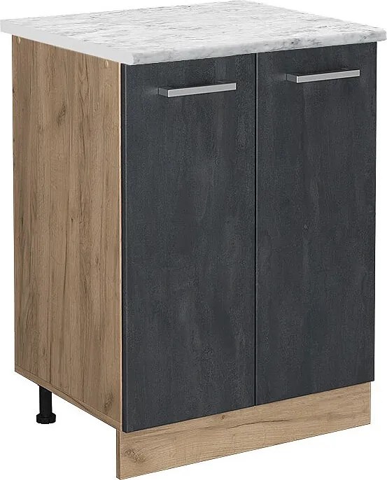 Szafki kuchenne czarny beton 60x60x81.6 r-line