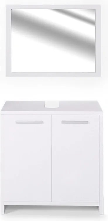 Zestaw mebli łazienkowych biały 58x33x60 kiko