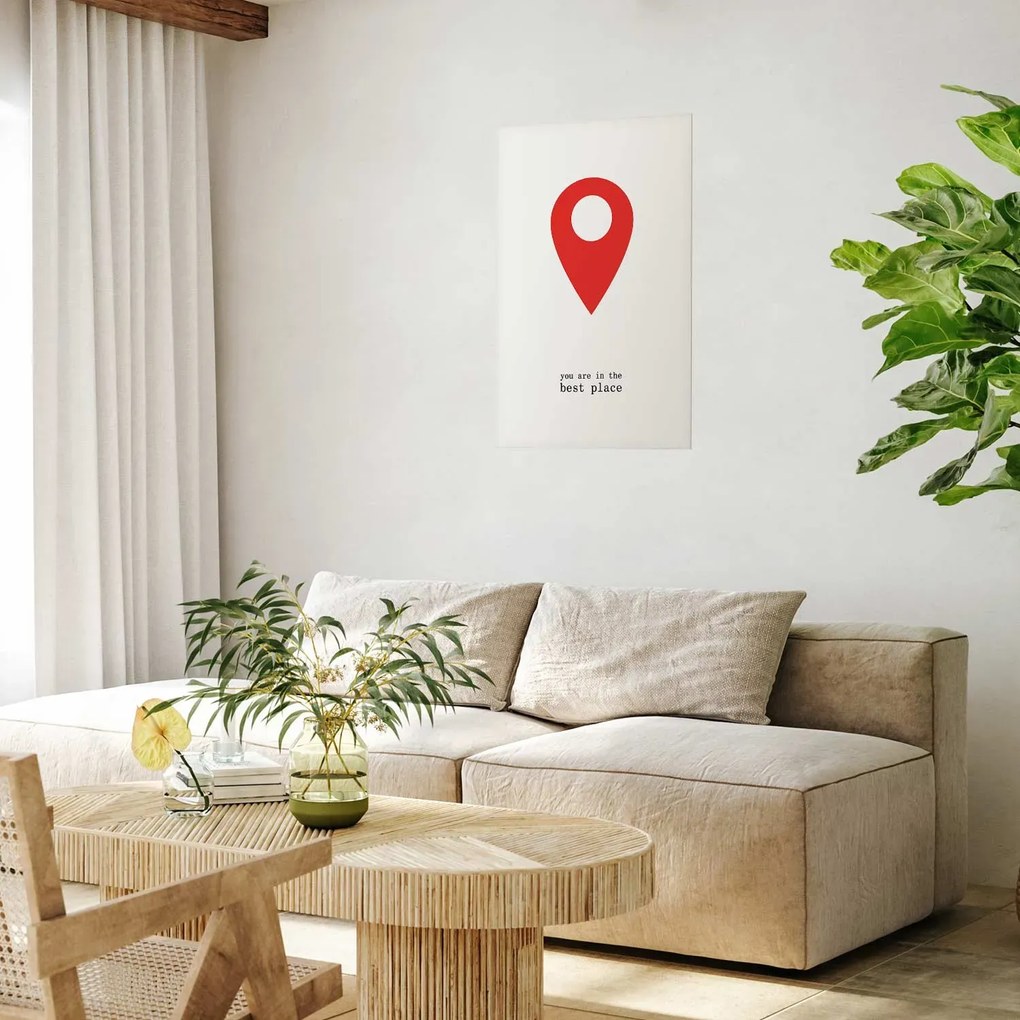 Plakat The best place 29,7x42 cm bez ramy z marginesem ARTGEIST B