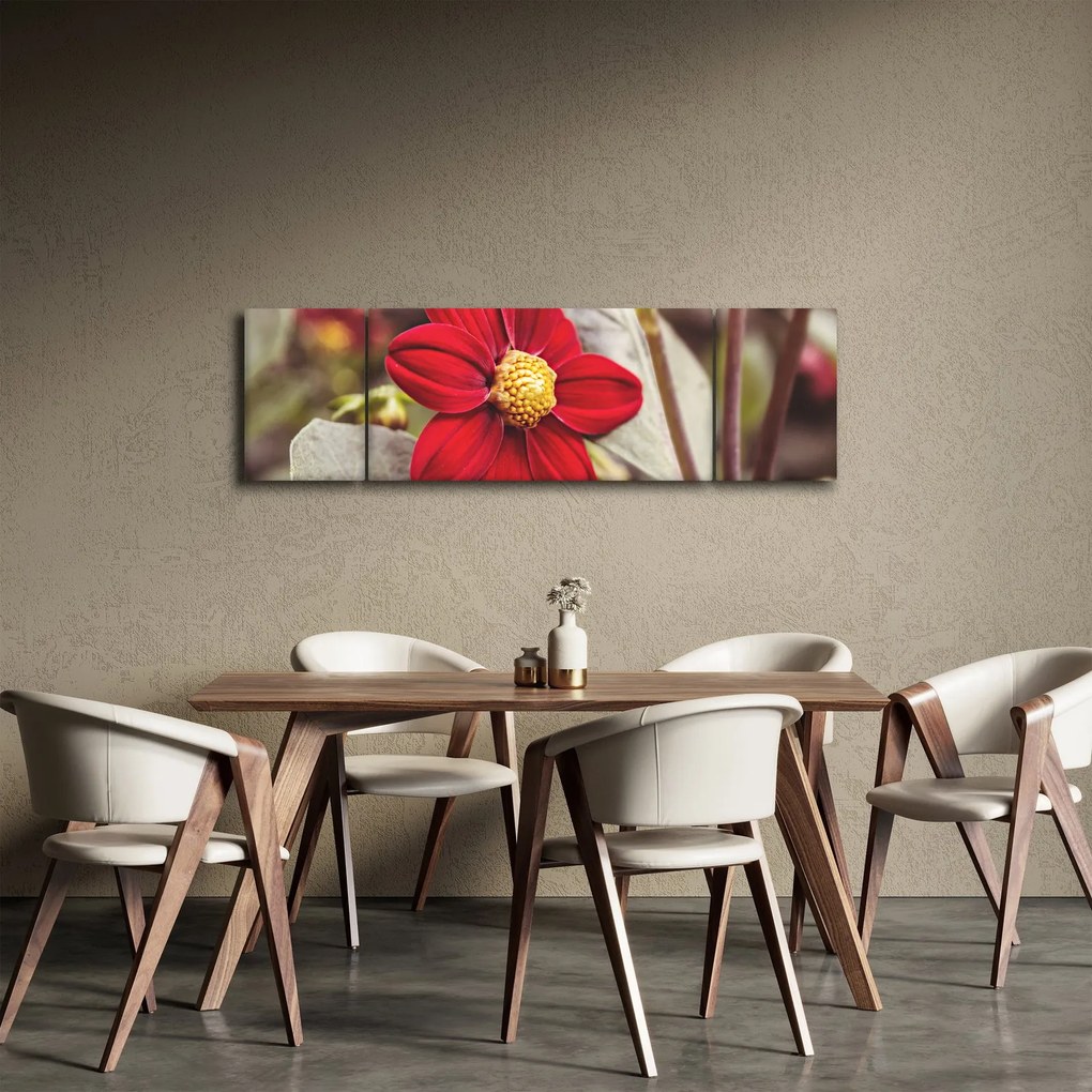 Obraz kwiatu (170x50 cm)