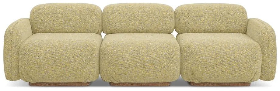 Żółta sofa modułowa 270 cm Ailani – Makamii
